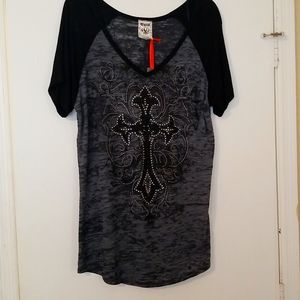 NWT Vocal embellished tshirt 2X